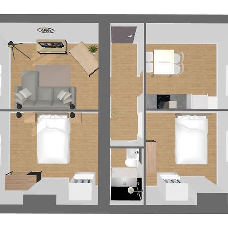 Suite Double Fabriques, 2 Bedrooms, Central, Parking Nearby, Self Checkin Nancy Dış mekan fotoğraf